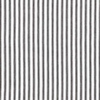 Black and White Ticking Stripe Woven Cotton Decorative Square Throw Pillow Case Covers 24 x 24 Inches, Set of 2 - size: 24" x 24" (Pack of 2)