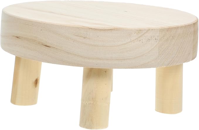 BESPORTBLE Small Plant Storage Rack Wooden Planter Holder Planter Stand for Home Boho Decor Stand