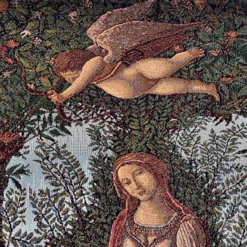AureoMadis Woven Tapestry Wall Hanging - Medieval Victorian Vintage Art Decor, Large Wall Tapestry Home Aesthetic (42"x28") - Botticelli Primavera With Lining (Green：Botticelli Primavera-with lining) - color: Green：Botticelli Primavera-with lining