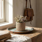 Napco Woven Pattern Planter, Small