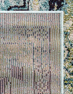 Rugs.com Fleur Collection Rug – 5' x 8' Blue Medium-Pile Rug Perfect for Bedrooms, Dining Rooms, Living Rooms - color: Blue 12, size: 5' x 8' (Rectangular)