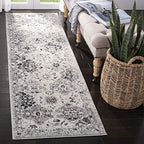 SAFAVIEH Madison Collection Runner Rug - 2'3" x 14', Silver & Grey, Boho Chic Distressed Design, Non-Shedding & Easy Care, Ideal for High Traffic Areas in Living Room, Bedroom (MAD611G) - color: Silver/Grey, size: 2'3" x 14' (Runner)