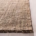 SAFAVIEH Natural Fiber Collection Accent Rug - 3' x 5', Grey, Handmade Farmhouse Country Boho Rustic Jute, Ideal for High Traffic Areas in Entryway, Living Room, Bedroom (NF808F)