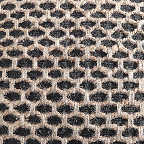 Boho Living Jada Decorative Throw, Includes Accent, Premium Woven Design, Living Room Décor, (1) 12" x 20" Pillow Cover with Insert, Black - color: Black, size: (1) 12" x 20" Pillow Cover With Insert