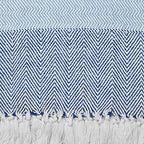 DII Diamond Stitch Woven Throw, Organic Modern, 50 x 60, Aqua - color: Aqua
