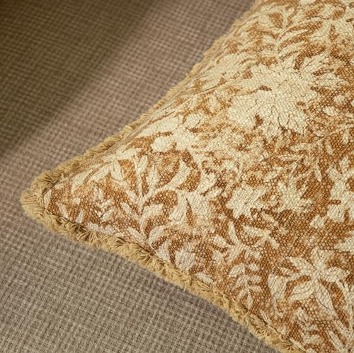 Decorative Throw Pillow Covers, Set of 2 (Floral Cider Brown, 18" x 18" (Pack of 2)) - color: Floral Cider Brown, size: 18" x 18" (Pack of 2)