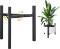 Plant Stand Indoor Adjustable, Metal Modern Plant Stand, Heavy Duty Stable Plant Pot Flower Holder Indoor Outdoor Corner, Fit 8 9 10 11 12 inch Pots, Black