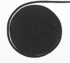 Tenn Well Black Macrame Cord, 165 Feet 5mm Wide Braided Cotton Rope for Macrame Plant Hangers, Wall Hangings, DIY Crafts, Halloween Decor