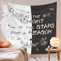 LWZAYS Rapper Wall Tapestry Lil Peep Tapestries Juice Wrld Black and White Star Tapestry for Bedroom Dorm Hip Hop Home Decorations Wall Hanging 60'' X 50''