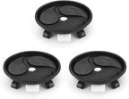 Looca Plant Caddy with Wheels and Drainage Tray, 13”Rolling Plant Stand Flower Pot Mover, Planter Caddies Round Plant Dolly for Heavy Duty Planter, 3 Pack, Bearing 120 lbs (Black)