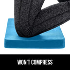 GORILLA GRIP Extra Thick Patent Pending Supportive Foam Kneeling Pad, 2 PK, Large Cushion Knee Pads for Gardening, Baby Bath Time, Dirt and Water Resistant, Workout, Garden Supplies, 17.5x11 Blue