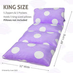 Butterfly Craze Floor Pillow Case, Mattress Bed Lounger Cover, Purple, King Size - Cozy Seating Solution for Kids Ages 3-14, Recliner Cushion, Perfect for Reading, TV Time (Pillow Not Included)