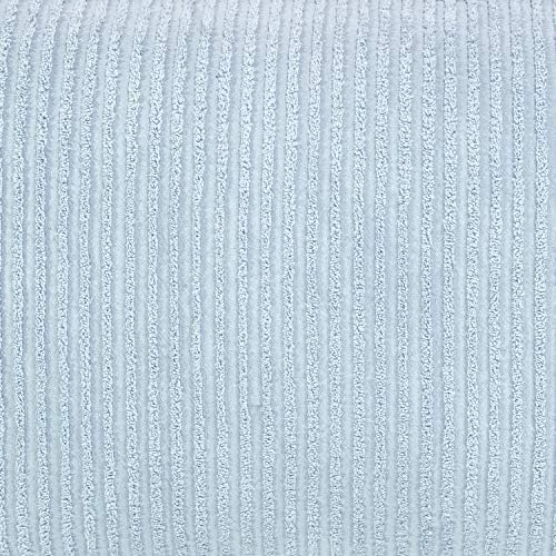 Better Trends Chenille Bedspreads Queen Size, Blue 100% Cotton Chenille Stripe Design Tufted Bedding Coverlet Soft Lightweight, 102"x110" 1 Pieces Jullian Collection