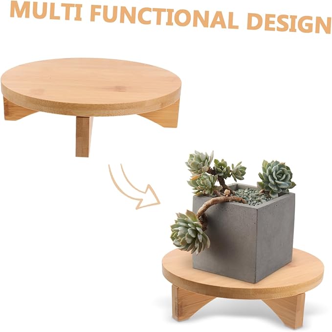 Solid Wood Flower Stand Tiered Tray Stand for Outdoor Plant Shelf Boho Office Decor Plant Holders