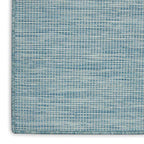Nourison Home Positano Aqua 2'2" x 10' Area Rug - Easy Clean, Non Shedding, Bed Room, Living Room, Dining Room, Kitchen (10' Runner) - color: Aqua, size: 2'2" x 10' (Runner)