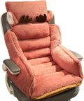 Cute Chair Cushion Plush Non-Slip Rocking Chair Pad Desk Seat Cushion Cartoon Back Waist Support for Dining Dorm Floor Car Office Patio(Pink Deer)