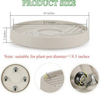 2 Pack Plant Caddy with Wheels,10" Rolling Plant Stand 165 LBS Heavy Duty with Hidden 360 ° Rotating Silent Wheel Wheels for Outdoor Indoor Large Plant Pots, Flower Pot, Patio