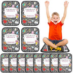 Tinideya 12 Pcs Kids Carpet Circle Seats for Class 16 Inch Round Classroom Rug Back to School Floor Cushions Soft Educational Mat Non Slip First Day of School Learning Playing Areas(Composition Book) - style: Composition Book
