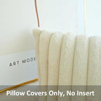 JOJUSIS Pack of 2 Faux Fur Plush Decorative Throw Pillow Covers For Home, Couch Cushion Case Soft Solid Pillowcases (Beige, 20 x 20-Inch)