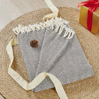 Herringbone Knitted Two Tone Throw Blankets with Braided Tassel Fringe, Boho Farmhouse Lightweight Turkish Throw Blanket for Couch Bed Sofa, Picnic, Yoga, Outdoor Blanket, 50 x 60 Inch, Coffee Brown - color: Coffee Brown
