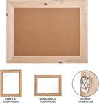 Rectangle Rattan Mirror, 20"x28" Rattan Wall Mirror, Farmhouse Wooden Vanity Mirror with Handmade Wicker Frame, Decorative Boho Mirror for Nursery Bedroom Living Room Entryway Nature