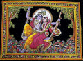 Rastogi Handicrafts Cotton Wall Hanging Indian Radha Krishna 40" X 30" Poster Size (RK JHULA-G) - color: RK JHULA-G
