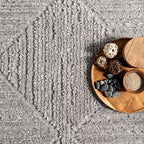 Nuloom Kerry Light Grey, 2'8" x 8', Geometric, Soft and Cozy, High Traffic, Stain Resistant, Easy Clean, Durable Runner for Bedroom, Living Room, Dining Space, Den, Foyer, Entryway - color: Kerry Light Grey, size: 2'8" x 8' (Rectangular)