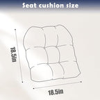 Indoor/Outdoor Wicker Chair Cushions Set of 2 Waterproof Rocking Chair Cushion Pad,2 Pieces 18.5in*18.5in Round Corner Patio Chair Cushion Red