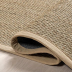 Nuloom Elijah Beige/Natural, 2'6" x 8', Basketweave, Seagrass, Soft and Textured, High Traffic, Stain Resistant, Easy Clean, Durable Runner for Bedroom, Living Room, Dining, Den, Foyer, Entryway - color: Beige, size: 2'6" x 8' (Rectangular)