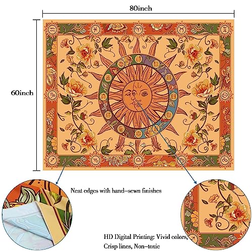 Kanuyee Blacklight Skull Tapestry Wall Hanging Tapestry Neon Tapestries For Bedroom Skeleton Horror tapestry UV Room Decor Skull2 60×80 Inches - color: Yellow, size: 80"L x 60"W