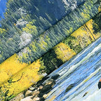 YISURE Extra Large Huge Tapestry 120(W) x 90(L) Inch, Nature Mountain Forest Tapestry, Scenic Green Pine Tree Waterfall Landscape Wall Hanging Tapestries for Home Office Dorm Indoor and Outdoor - size: 90"L x 120"W