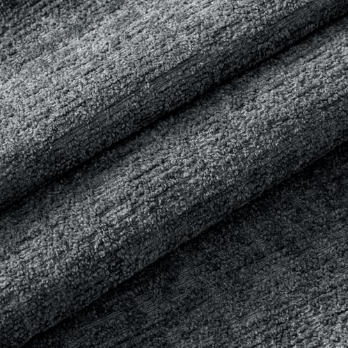 MIULEE Decorative Throw Pillow Covers 18x18 Pack of 2 Dark Grey Couch Pillow Covers Soft Cozy Textured Chenille Pillowcases for Home Decor Sofa Living Room Cushion Bedroom - color: Dark Grey, size: 18" x 18" (Pack of 2)