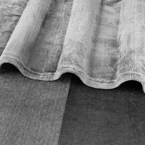 PAVILIA Gray Ombre Fleece Throw Blanket for Couch Sofa Bed, 60x80 Twin - color: Gradient - Charcoal, size: 60 x 80 Inches - Twin