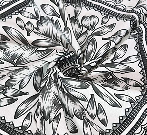 ANJANIYA Floral Mandala Wall Hanging Indian Tapestry for Dorm, Hippy & Bohemian Decor (Grey White, 54"X60") - color: Grey White, size: 60"L x 54"W