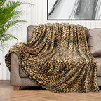 PAVILIA Cheetah Fleece Throw Blanket | Cheetah Leopard Animal Print Flannel Blanket | Soft Velvet Lightweight Microfiber Blanket for Couch Sofa | 50x60 Inches - color: Cheetah, size: 50 x 60 Inches - Throw