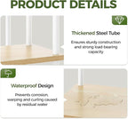 Bamworld Tall Plant Stand Indoor, 7 Tier Plant Shelf for Multiple Plants, Tiered Flower Pot Stands for Patio Garden Balcony Living Room Bedroom, White