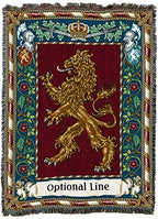 Pure Country Weavers Scotland - The Rampant Lion Blanket - Personalized - Custom Gift Tapestry Throw Woven from Cotton - Made in the USA (72x54) - color: Scotland Lion, size: Custom