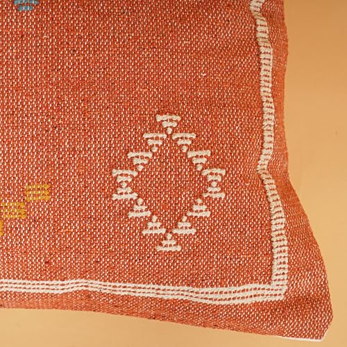 Indian Cotton Cushion Cover Sabra Kilim Pillow Cover Designer Decorative Sofa 18x18 Inche Handwoven Cushion Case for Farmhouse Home Decor Spring Decorative Pillow (Pattern 8) - color: Pattern 8