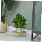 balacoo Boho Room Decor Iron Flower Pot Stand Balcony Garden Plant Display Rack