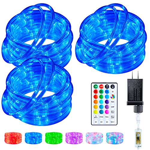 Color Changing Rope Lights Outdoor - 99ft 300 LED Outdoor String Lights with Remote, 18 Colors, Connectable, Twinkle Christmas Light for Bedroom Wedding Patio Holiday Decoration - size: 99 FT Connectable
