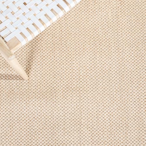 SAFAVIEH Area Rug 2x3 - Natural Fiber Collection - Maize & Grey, Sisal, Woven Design with Border (NF141G) - color: Maize/Grey, size: 2' x 3' (Rectangular)
