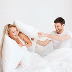 Throw Pillows Insert Set of 2, White 22x22 in Pillow Inserts with 100% Cotton Cover,Bed and Couch Decorative Stuffer Pillows,Indoor Pillows for Sofa