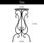 Metal Plant Stands Indoor Outdoor, Heavy Duty Flower Pot stand 22.5 inch Tall, Planter Pedestal Holder Rack for Patio Garden Porch Corner House Deck, 2 Pack(Black)