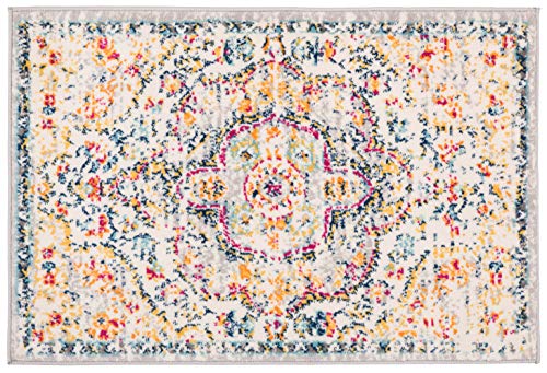 Rugshop Vintage Distressed Bohemian Area Rug 2' x 3' Gray - color: Grey, size: 2' x 3' (Rectangular)