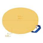 ECR4Kids SoftZone Floor Cushions, Round, Flexible Seating, Yellow, 6-Piece