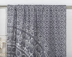 Popular Handicrafts Printed Curtains Panels Set of 2 Indian Hippie Bohemian Beautiful Elephant Mandala Curtain Panels Grey Silver 42x100 Inch - color: Grey Silver, size: 42"W x 100"L (Pack of 2)