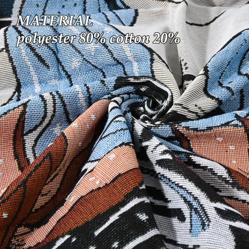 Snycler Boho Throw Blanket for Bed 50 * 60inch Woven Blanket Cotton Polyester Farmhouse Decor for Indoor Outdoor Sofa Bedroom Garden，All Season(Woman) - color: Woman