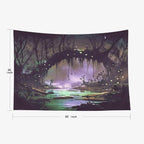 EMMTEEY Horror Tapestry Halloween Tree 80X60 Inch Large Tapestry Wall Art Hanging Tapetries for Bedroom Living Room Dorm Décor