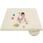 Waterproof Baby Play Mat for Floor Memory Foam 59 * 59 Cushion Playpen Playmat Tummy Time Crawling Mat Nursery Rug Thick Pad Create Soft & Safe Area for Infants,Toddler,Kids,Beige