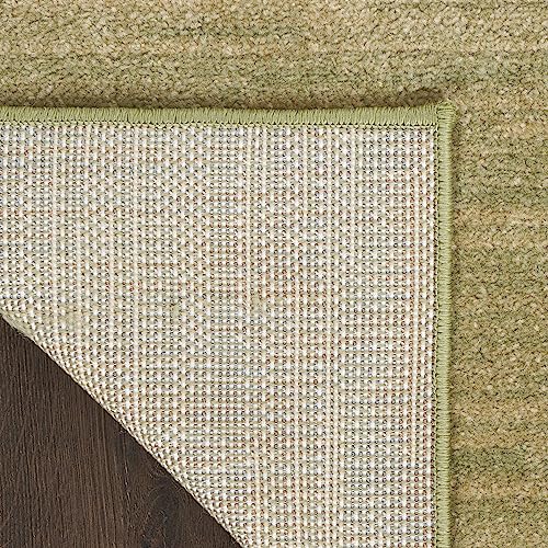Nourison Home Nourison Essentials Green Gold 2'2" x 10' Area Rug - Easy Clean, Non Shedding, Bed Room, Living Room, Dining Room, Kitchen (10' Runner) - color: Green Gold, size: 2'2" x 10' (Runner)